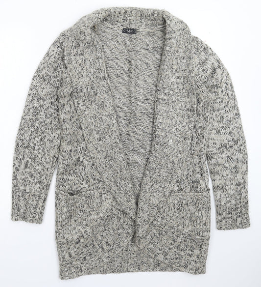 CMD Womens Grey  Knit Cardigan Jumper Size 12