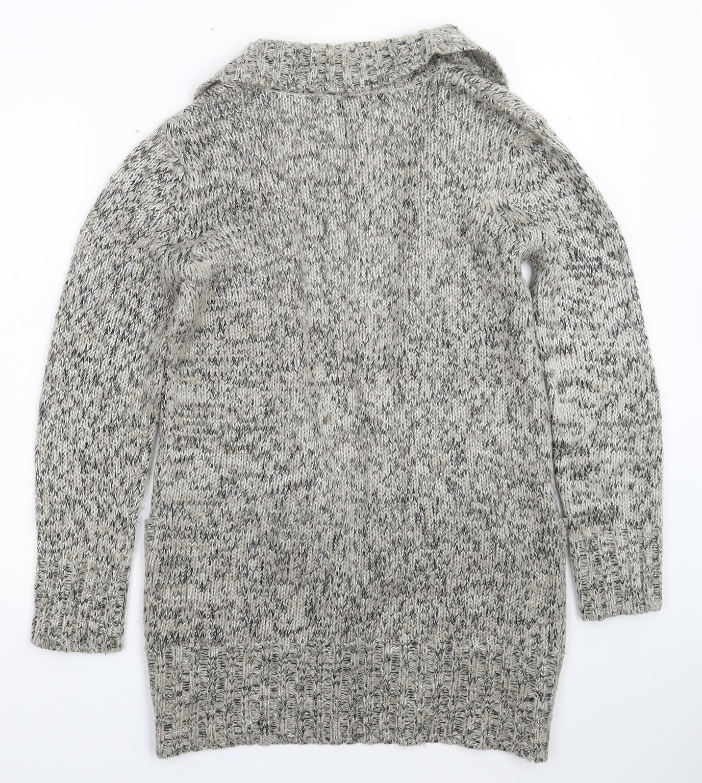 Womens UK Size 12 CMD Grey Cardigan Jumper