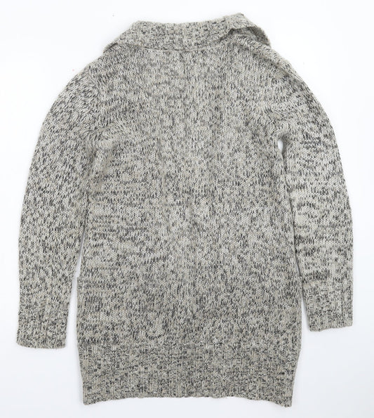 CMD Womens Grey  Knit Cardigan Jumper Size 12