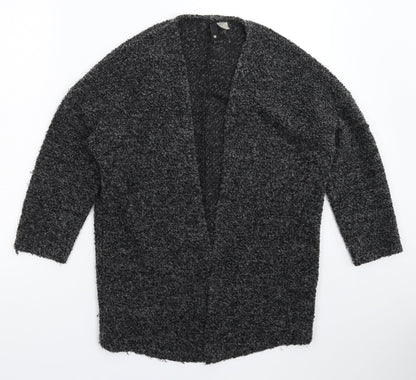 Womens UK Size M Divided Grey Cardigan Jumper