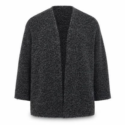 Front view of Divided women’s grey knit cardigan jumper, size M