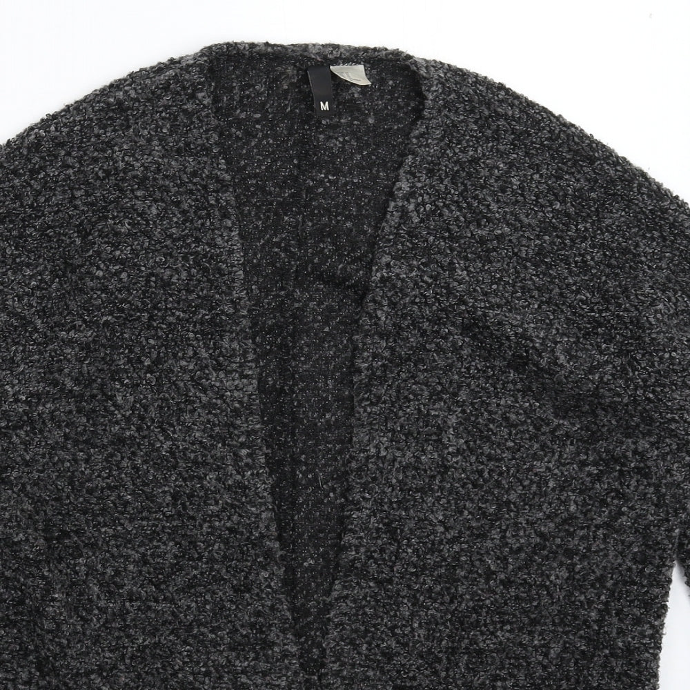 Womens UK Size M Divided Grey Cardigan Jumper