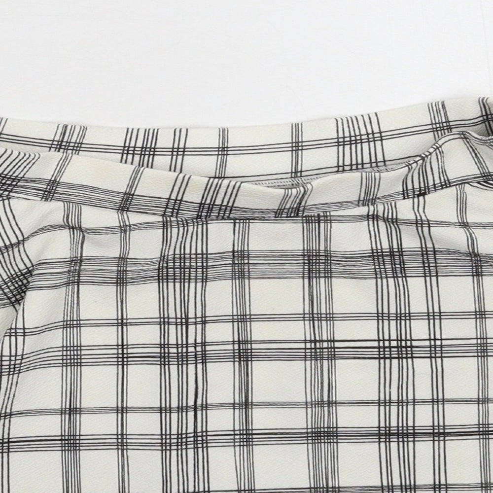 Atmosphere Womens White Check  Flare Set Size 10