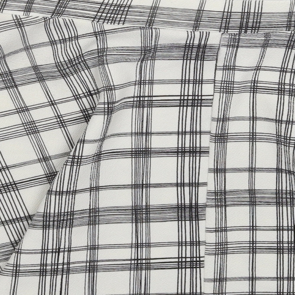 Atmosphere Womens White Check  Flare Set Size 10