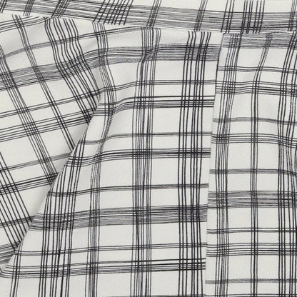 Atmosphere Womens White Check  Flare Set Size 10