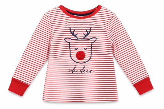 George Baby White Striped  Pullover Jumper Size 18-24 Months