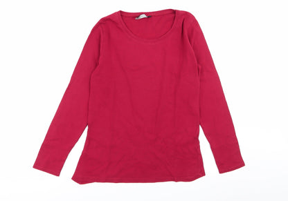 Womens UK Size 10 intuition Red Basic T-Shirt
