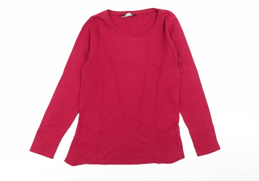 Womens UK Size 10 intuition Red Basic T-Shirt