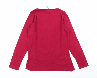 Womens UK Size 10 intuition Red Basic T-Shirt