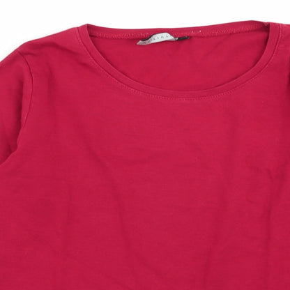 Womens UK Size 10 intuition Red Basic T-Shirt