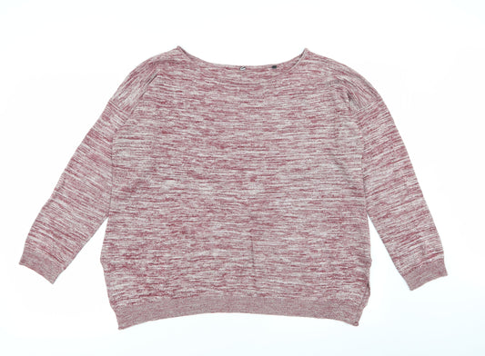 label be Womens Red   Pullover Jumper Size 16