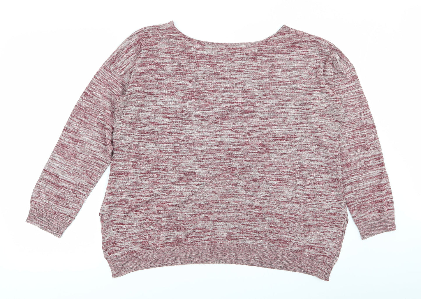 Womens UK Size 16 label be Red Pullover Jumper