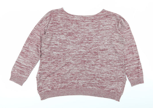 label be Womens Red   Pullover Jumper Size 16