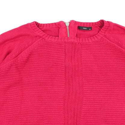 Womens UK Size 18 M&Co Red Pullover Jumper