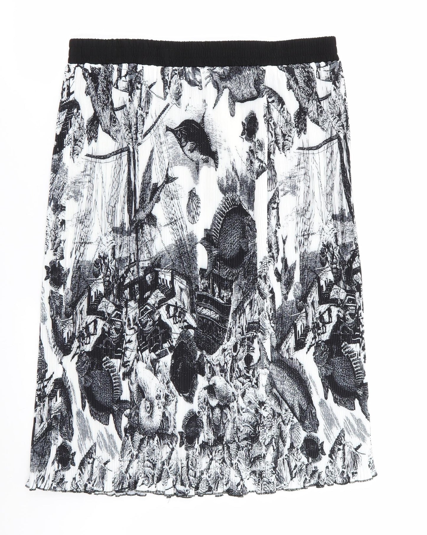 emery rose Womens Multicoloured Geometric  Flare Skirt Size XL  - Stretch waistband