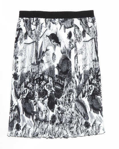 emery rose Womens Multicoloured Geometric  Flare Skirt Size XL  - Stretch waistband