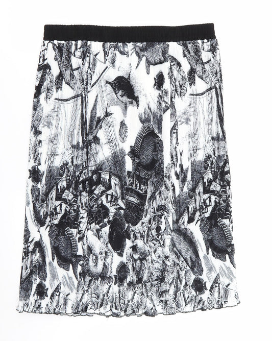 emery rose Womens Multicoloured Geometric  Flare Skirt Size XL  - Stretch waistband
