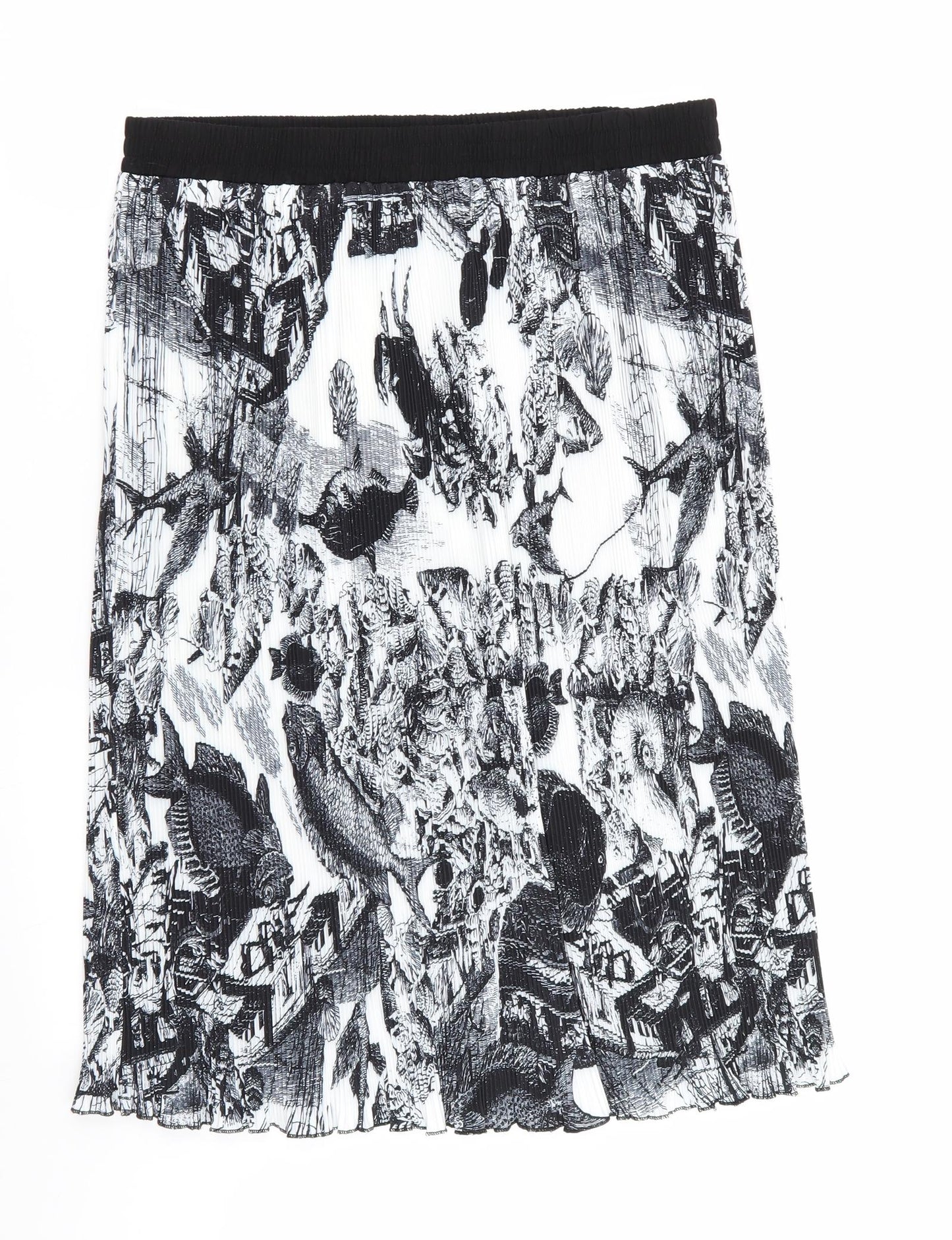 emery rose Womens Multicoloured Geometric  Flare Skirt Size XL  - Stretch waistband