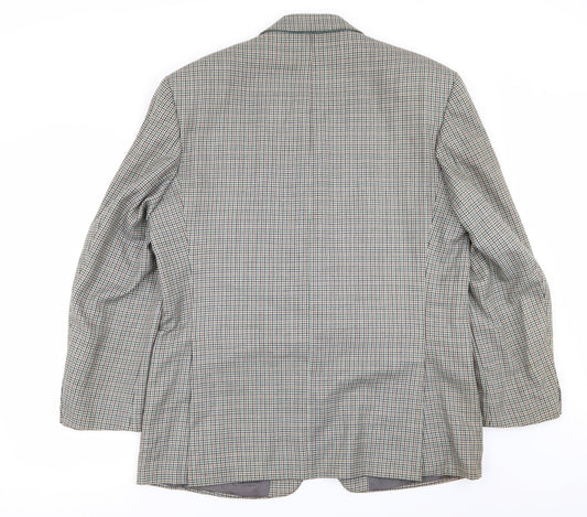 Mens UK Size 42 greenwoods Regular Multicoloured Suit Jacket