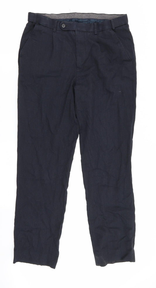 Matalan Mens Blue   Trousers  Size 32 in L31 in