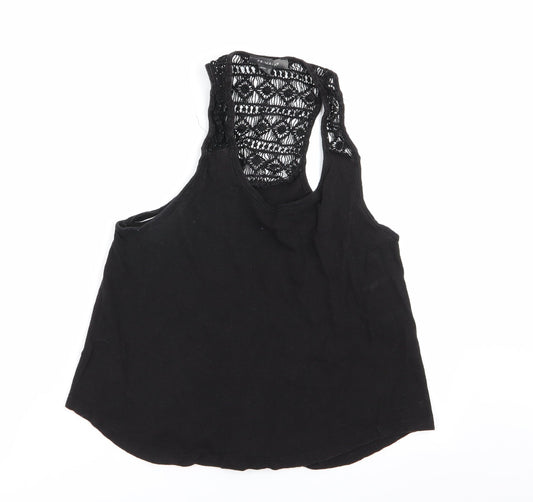 Primark Womens Black Geometric  Basic Tank Size 10