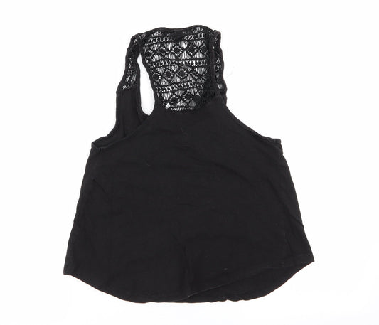 Primark Womens Black Geometric  Basic Tank Size 10