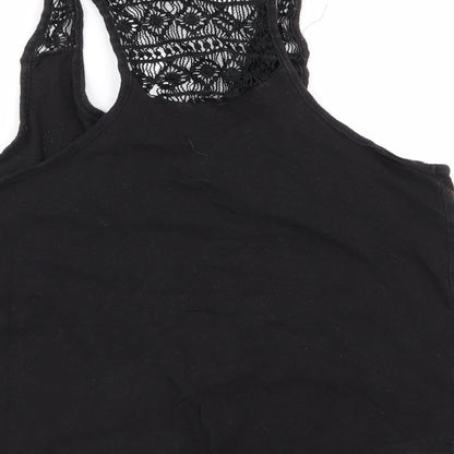 Primark Womens Black Geometric  Basic Tank Size 10