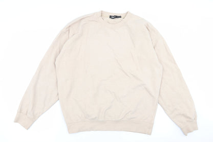Womens UK Size M Missguided Beige Pullover Jumper