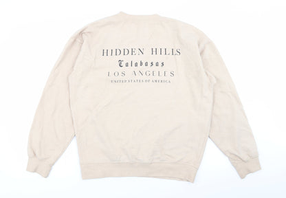 Womens UK Size M Missguided Beige Pullover Jumper