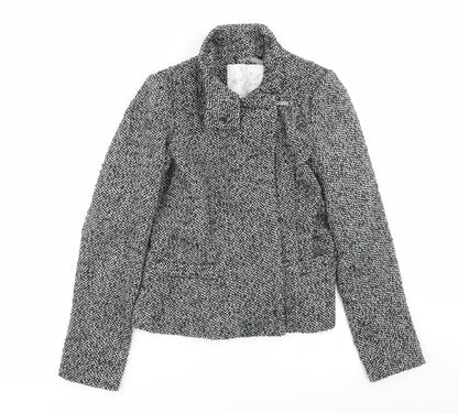 RJR.John Rocha Womens Multicoloured Geometric  Overcoat Coat Size 8