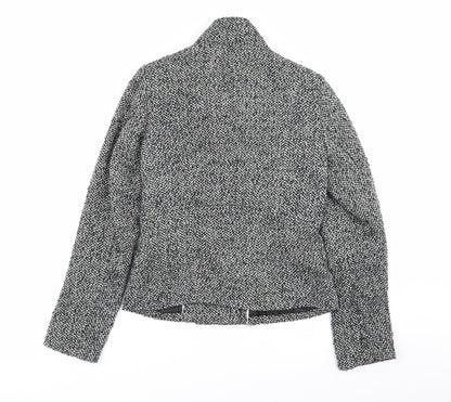 RJR.John Rocha Womens Multicoloured Geometric  Overcoat Coat Size 8