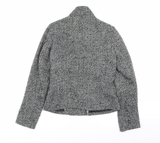 RJR.John Rocha Womens Multicoloured Geometric  Overcoat Coat Size 8