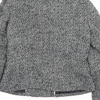 RJR.John Rocha Womens Multicoloured Geometric  Overcoat Coat Size 8