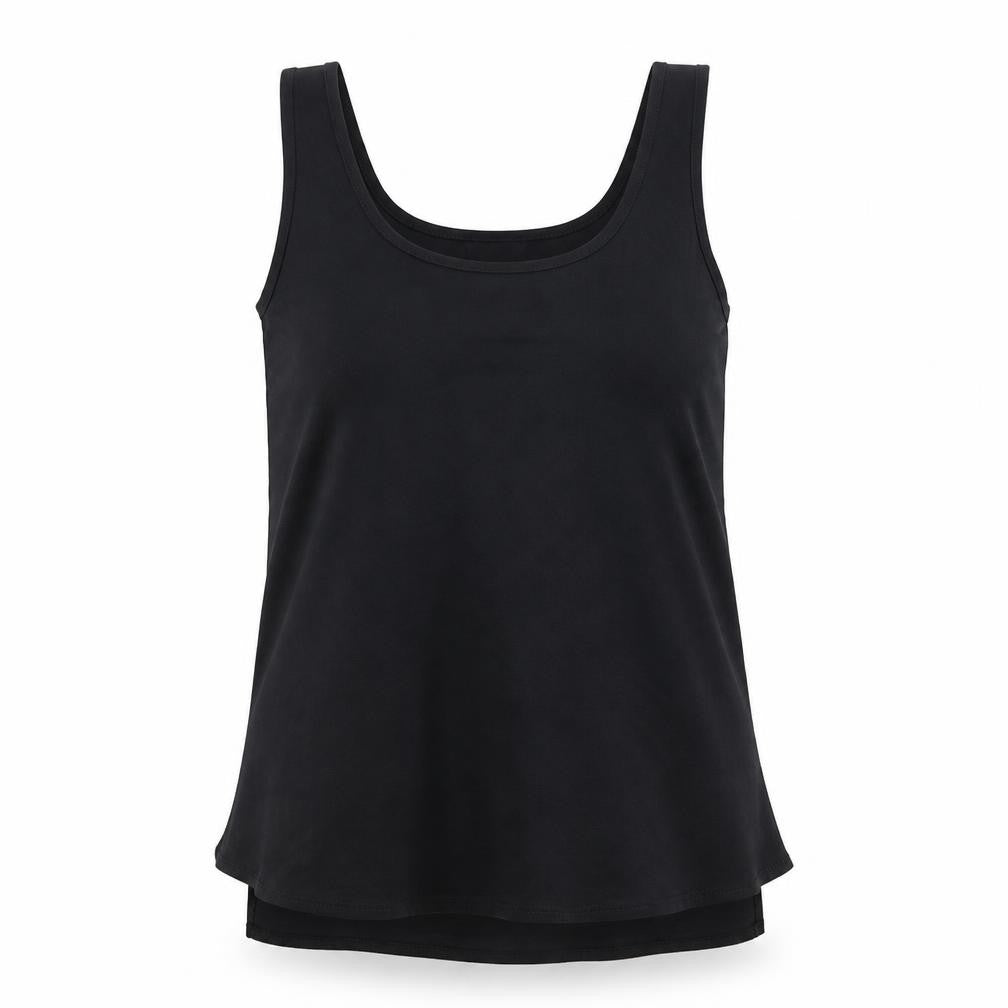 Womens UK Size 10 Topshop Black Basic Tank