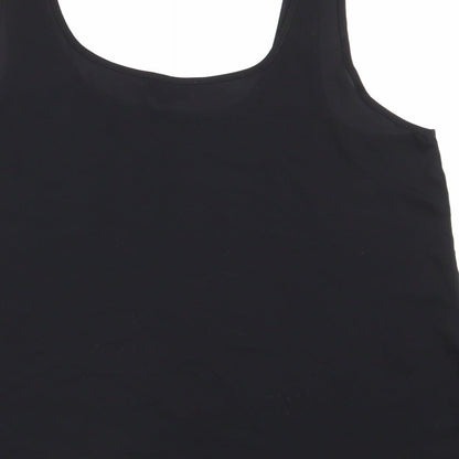 Womens UK Size 10 Topshop Black Basic Tank