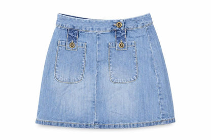 Front view of Next girls’ black flare skirt, size 8, years