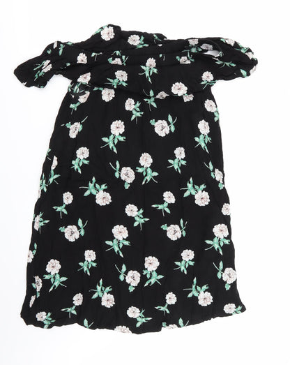 Womens UK Size 14 Dorothy Perkins Black Basic Blouse