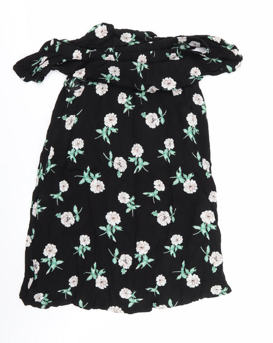 Womens UK Size 14 Dorothy Perkins Black Basic Blouse