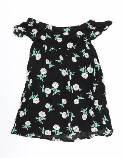 Womens UK Size 14 Dorothy Perkins Black Basic Blouse