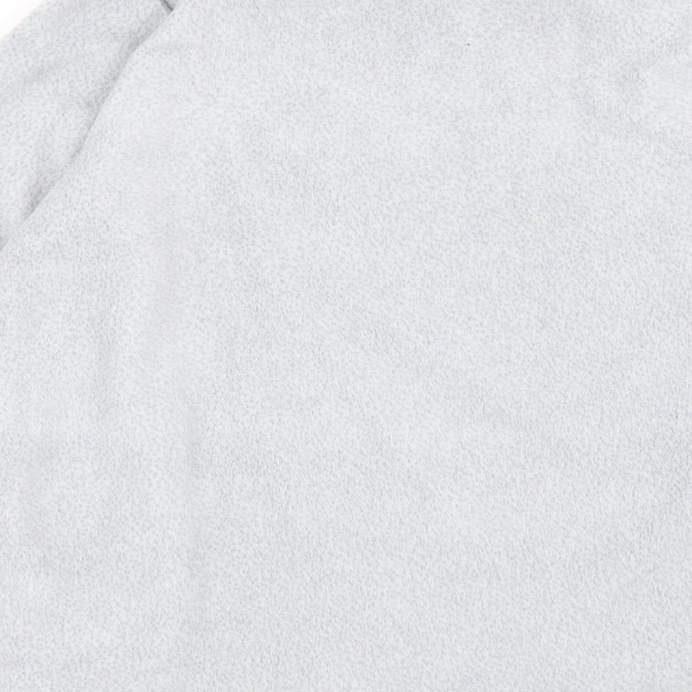 Brand and care label for fortnite boys’ grey solid pyjama top, size M