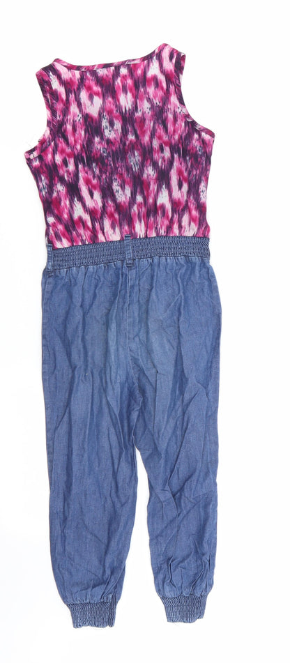 Matalan Girls Multicoloured Geometric  Jumpsuit One-Piece Size 4 Years