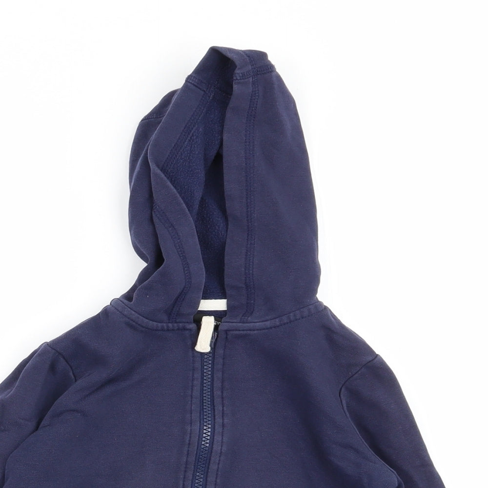 Asda George Girls Blue   Full Zip Jumper Size 4-5 Years