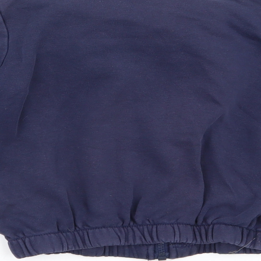 Asda George Girls Blue   Full Zip Jumper Size 4-5 Years
