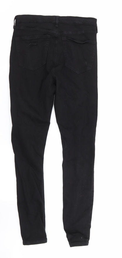 Topshop Womens Black   Skinny Jeans Size 30 in L24 in - RIPPED JEANS