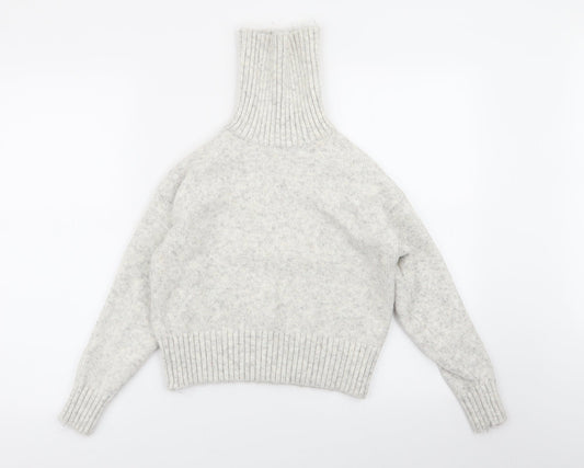 Womens UK Size S New Look Grey Pullover Jumper