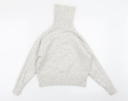 Womens UK Size S New Look Grey Pullover Jumper