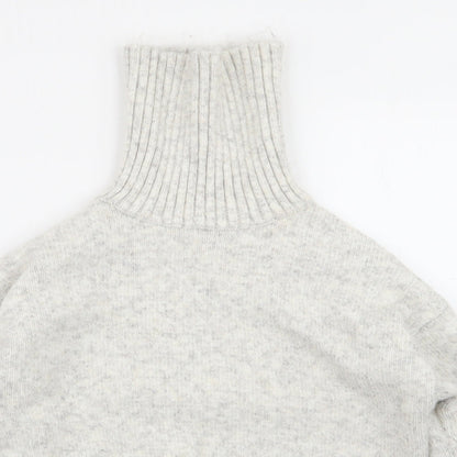 Womens UK Size S New Look Grey Pullover Jumper