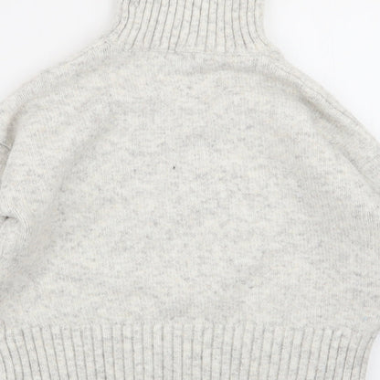 Womens UK Size S New Look Grey Pullover Jumper