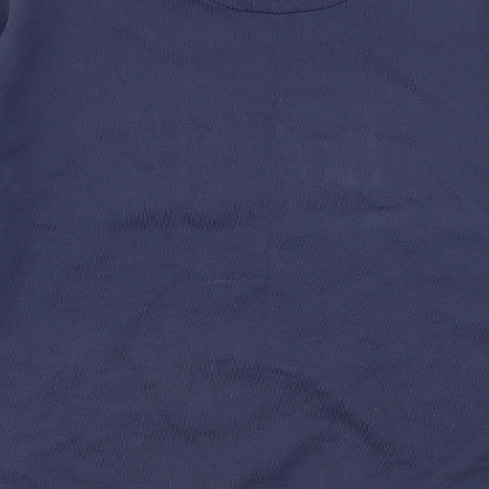 poor homme Mens Blue   Pullover Jumper Size L