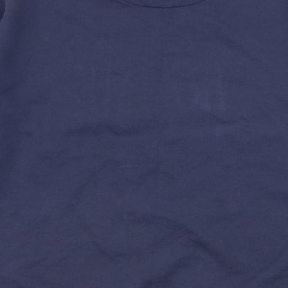 poor homme Mens Blue   Pullover Jumper Size L